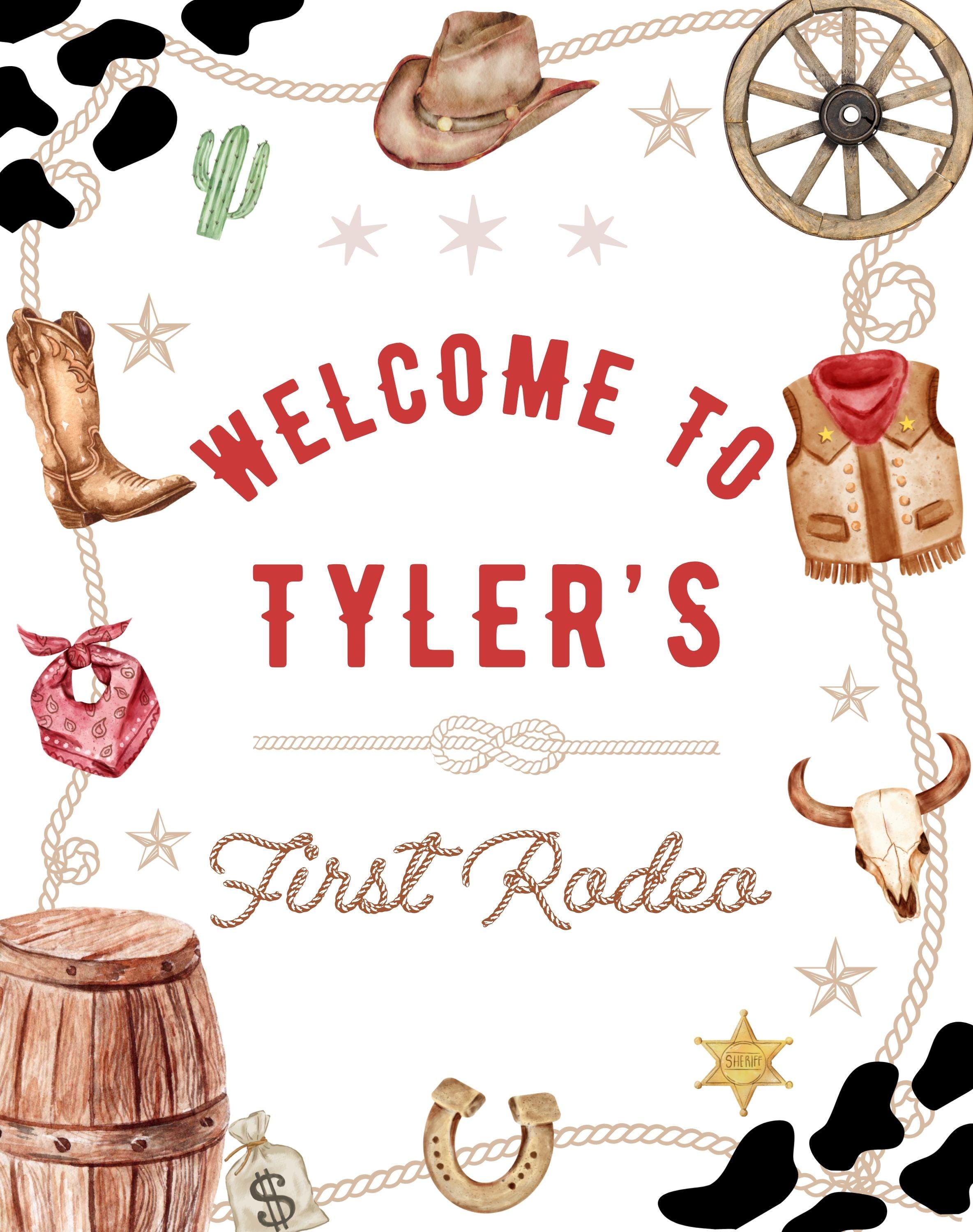 Editable Rodeo Birthday Welcome Sign-rodeo Welcome Sign-instant ...