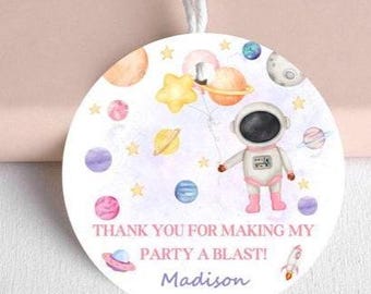 Space Thank You Tags-Sofortdownload