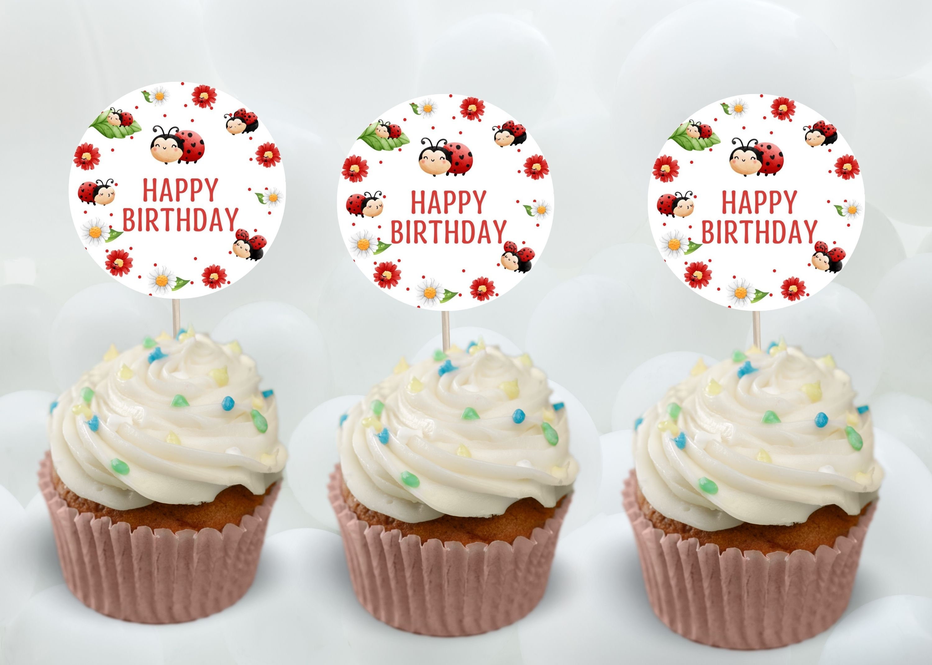 Cake Toppers Flaggen Schönheit Schmetterling DIY C Produktbild-Vorschau 10