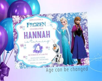 Frozen birthday invitation-elsa birthday invite-frozen 2 invitation-instant download