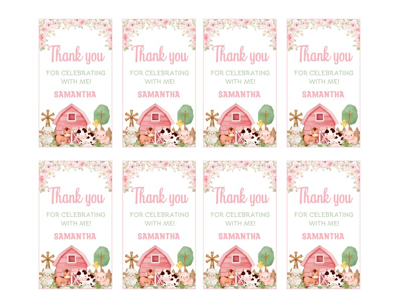 Thank You Tag Templates