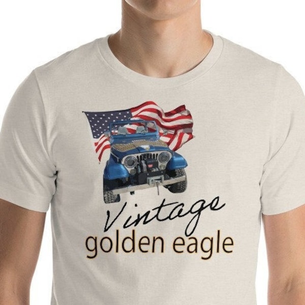 Vintage Golden Eagle Jeep CJ t-shirt