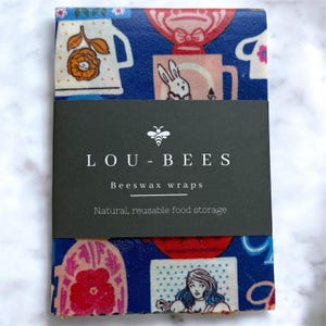 Ruby Star Hola Alice, Envoltorios de cera de abejas de 13”, una alternativa ecológica a los plásticos.