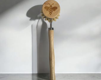Natural Wooden Dish Scrubber | Compostable Kitchen Essential