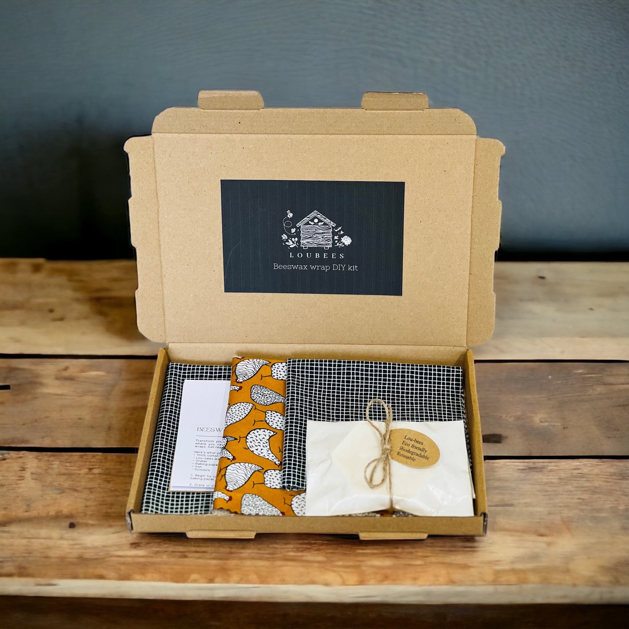 PRINTABLE Beeswax Wrap Package Sleeve Template Downloadable PDF