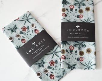 Bread Beeswax Wrap XXL, William Morris Print, Eco-Friendly Bread Storage