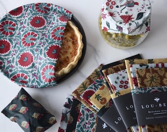 William Morris Beeswax Food Wraps: Indian Summer Print, Eco-Friendly