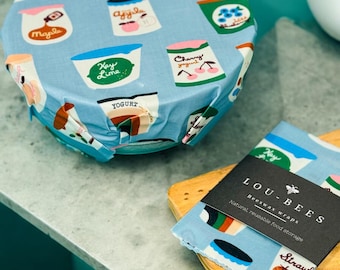 Ruby star, Fruit Pots. Beeswax wraps 13” eco friendly alternative to plastics.