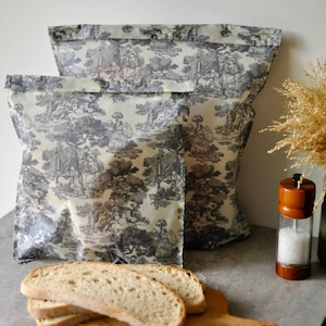 Vintage Style Beeswax Bread Bag.