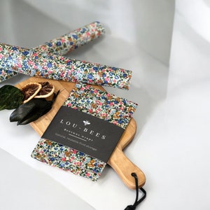 Liberty Beeswax wraps, Beeswax food wraps.