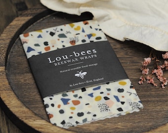 Terrazzo Beeswax Wrap | 13" Reusable Food Storage, Handmade in Kent