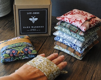 William Morris, Hand Warmers, with stability strap. microwaveable.