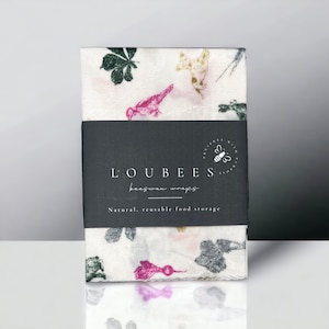 Large 14x11” Beeswax wrap, Jouls woodland  Beeswax food wraps. Eco friendly gifts.