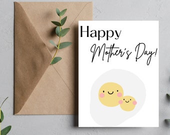 Egg Mother's Day Card | Mother's Day, Greeting Cards, May, Mom, Spring, Fruit
