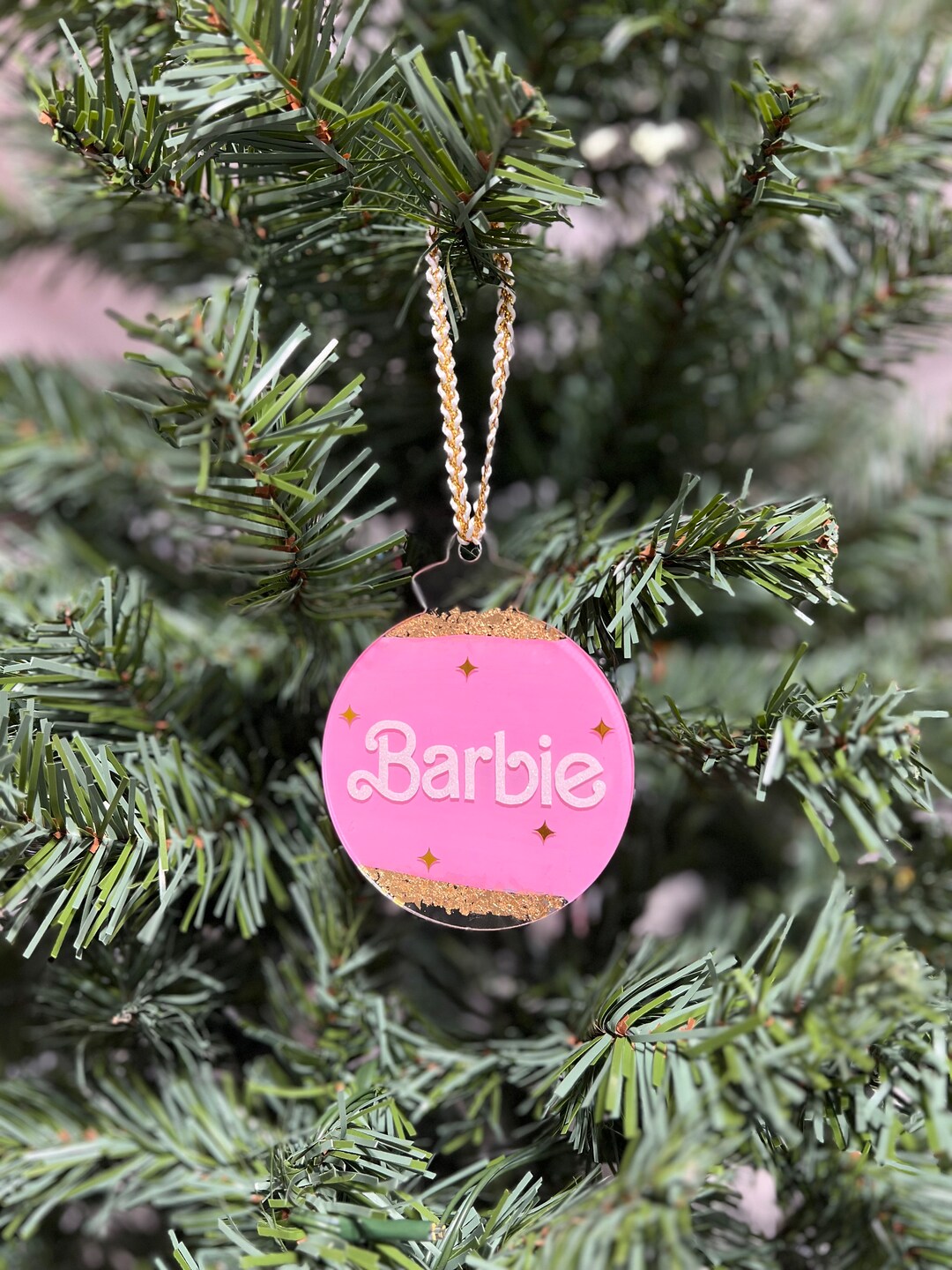 Barbie Christmas Ornaments, Acrylic Ornaments, Babrie Decoration - Etsy