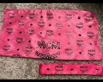 pink mcm scarf