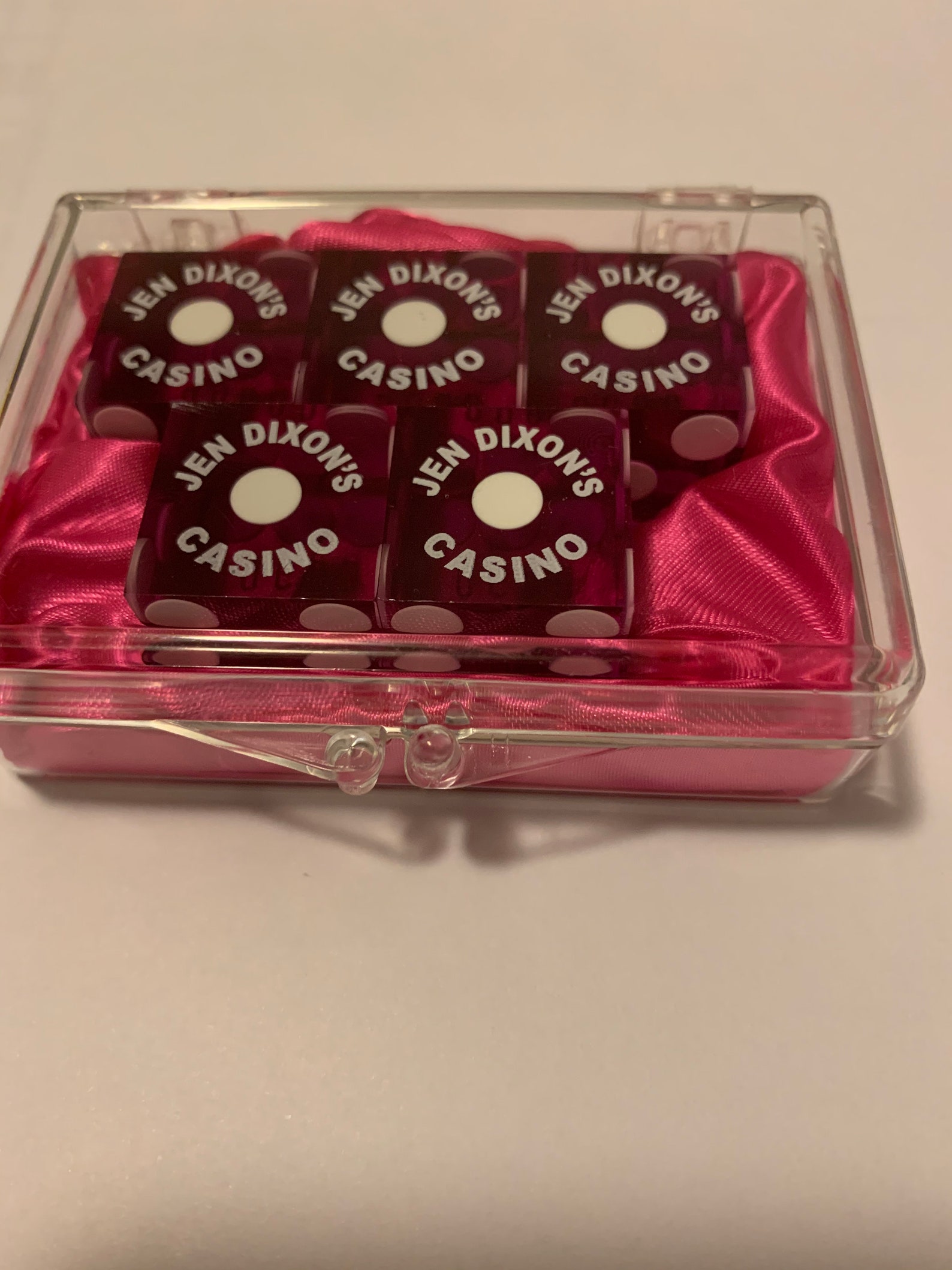 Stunning Custom Personalized Playing Dice. Professional casino Grade