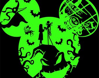 Jack Skellington SVG Mickey Mouse: Nightmare Before Christmas Design (Digital Download)