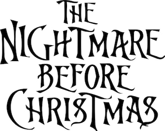Nightmare Before Christmas Letters: Jack, Sally, Boogie Images (Digital Download)
