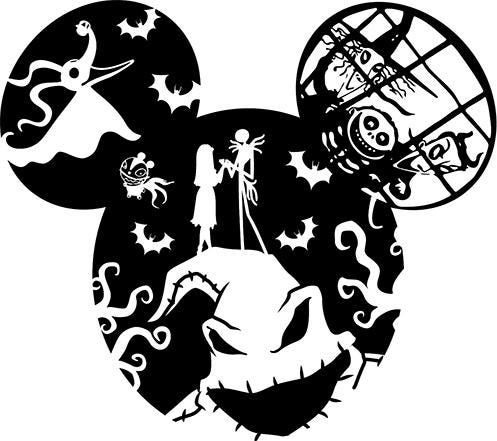 Mickey Mouse Jack Skellington SVG: Nightmare Before Christmas