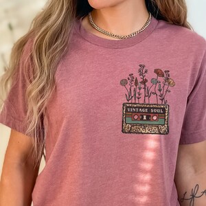Vintage Soul Cassette Wildflowers Graphic Tee