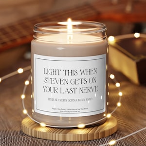 Lustige individuelle Geschenkkerze, personalisierte letzte Nerv Kerze