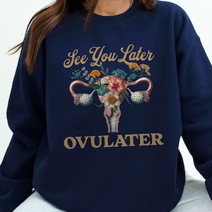 Bis später Ovulater Lustige Hysterektomie Sweatshirt Surgery Day Weiches, bequemes Rundhalsausschnitt Post Surgery Geschenk