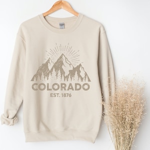 Colorado Sweatshirt Ski Sweatshirt Mountain Sweatshirt Colorado Crewneck Colorado Crewneck