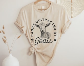 Gemakkelijk afgeleid door geitenshirt of sweatshirt, schattig boerderijdierenliefhebber cadeau