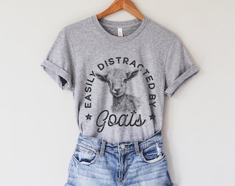 Gemakkelijk afgeleid door geitenshirt of sweatshirt, schattig boerderijdierenliefhebber cadeau