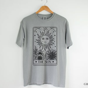 The Sun Tarot Card Comfort Colors Graphic Tee