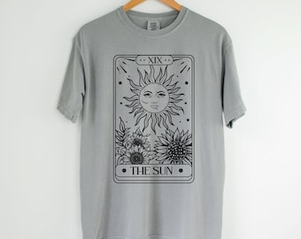 The Sun Tarot Card Comfort Colors Graphic Tee
