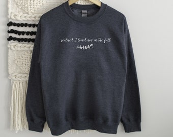 CUSTOM Lyric or Quote Crewneck Sweatshirt, Personalized Sweatshirt