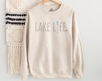 Lake Life Sweatshirt mit Rundhalsausschnitt