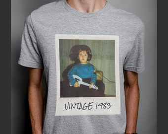 Camicia o felpa unisex personalizzata con foto vintage e anno