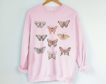 Vintage Butterflies Crewneck Sweatshirt