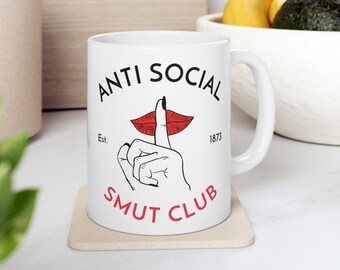 Smut Reader Gift Smut Club-mok Pittige boekgeschenken Donkere romantiek lezer Romantasy-mok Boekenclub Gift Bookish-mok Leesmok