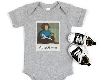 Chemise vintage personnalisée avec photo et année pour enfant