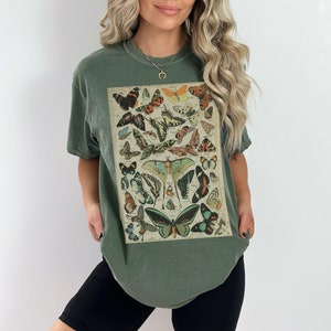 Vintage Butterfly Poster Comfort Colors Graphic Tee