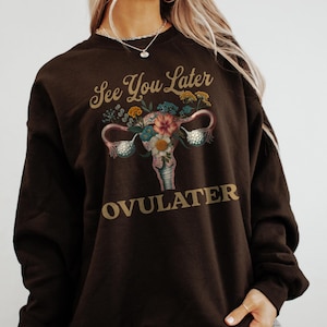 Bis später Ovulater Lustige Hysterektomie Sweatshirt Surgery Day Weiches, bequemes Rundhalsausschnitt Post Surgery Geschenk
