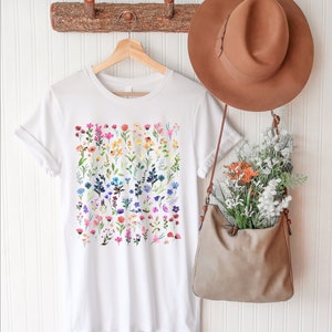 WildFlower CottageCore Vintage Vibe overhemd en sweatshirt met ronde hals