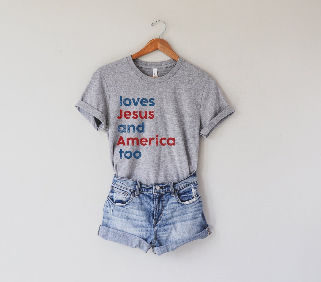 Loves Jesus and America Too Shirt or Sweatshirt Unisex Song - Etsy