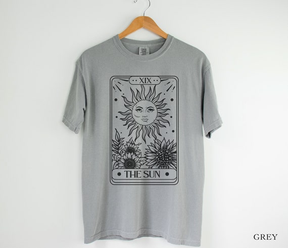 The Sun Tarot Card Comfort Colors Graphic Tee - Etsy