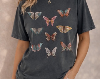 Vintage Butterflies Comfort Colors Graphic Tee
