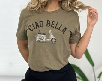T-shirt con grafica Ciao Bella Vintage Vibe