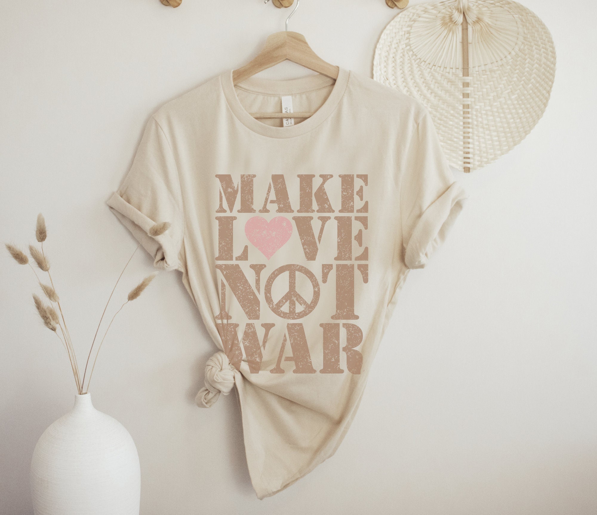 Vintage Make Love Not War Shirt - Etsy