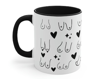 Boob Mug Boob Cup Feminist Mug Funny Coffee Mug Boobies Gift Tits Mug