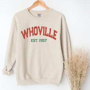 Christmas Movie Watching Crewneck Sweatshirt, Vintage Vibe Varsity Sweater,  Nostalgic Christmas University Sweatshirt, Cute Ugly Xmas Shirt