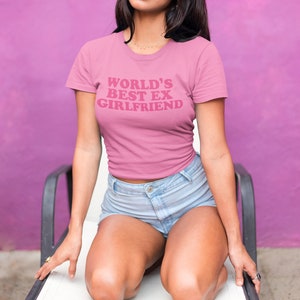 's Werelds beste ex-vriendin baby tee voor vrouwen, geïnspireerd shirt uit de jaren 90, trendy y2k t-shirt, crop top