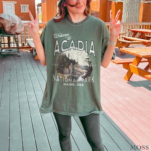 Acadia National Park Shirt Hiking Shirt Gift For Travel Nature Lover US National Parks Maine Vacation Shirt Acadia Gift Acadia Trip T-shirt